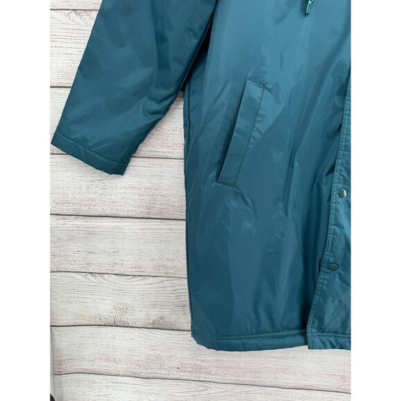 Urban Outfitters Sherpa Lined Long Parka Jacket Men's Small Green Hooded - Picture 5 of 12